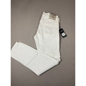 True Religion Rocco Relaxed Skinny White Denim Jeans Mens W31 Style 108122